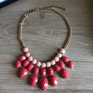 Pink statement necklace